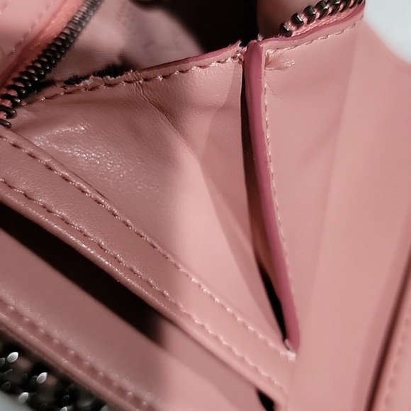 Stella McCartney Falabella small flap wallet pink EUC - Picture 9 of 11